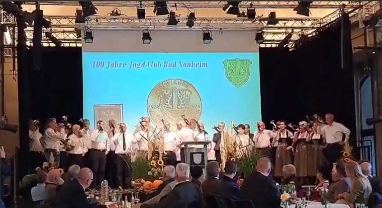 Bläserauftritt beim 100 Jährigen Jubiläum des Jagdclub Bad Nauheim